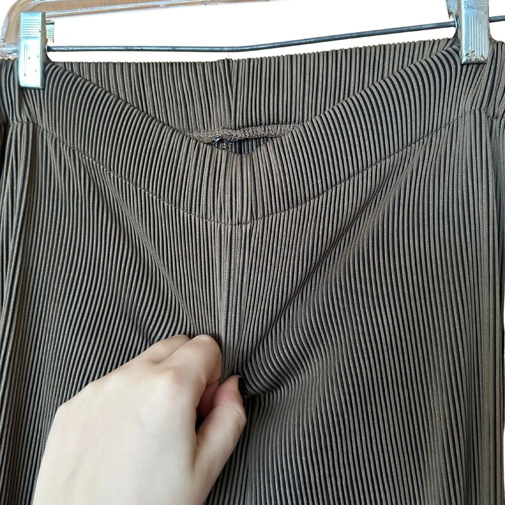 CIDER High-Waisted Stretch Ribbed Pants - Picture 3 of 3